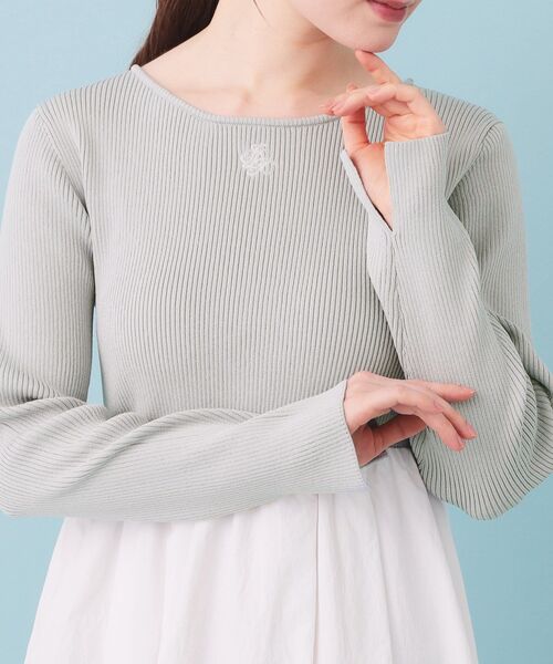 index（インデックス）の「ドッキングバルーンロングフレアワンピース【洗濯機OK】（ワンピース・レディース・ブラック/グレー・00）」の13枚目の写真