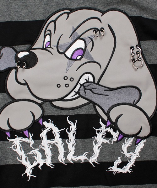 GALFY(ガルフィー)の「【GALFY/ガルフィー】バチバチピアスTee(Tシャツ/カットソー・メンズ・スミクロ/ブラック系その他/ブラック・M/XL/L)」の13枚目の写真