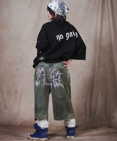 GALFY(ガルフィー)の「【GALFY/ガルフィー】バチバチピアスTee(Tシャツ/カットソー・メンズ・スミクロ/ブラック系その他/ブラック・M/XL/L)」の16枚目の写真