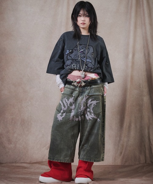 GALFY(ガルフィー)の「【GALFY/ガルフィー】バチバチピアスTee(Tシャツ/カットソー・メンズ・スミクロ/ブラック系その他/ブラック・M/XL/L)」の20枚目の写真