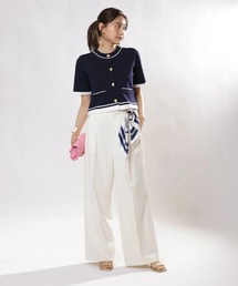 JUSGLITTY | スカーフ付セミワイドパンツ(その他パンツ)