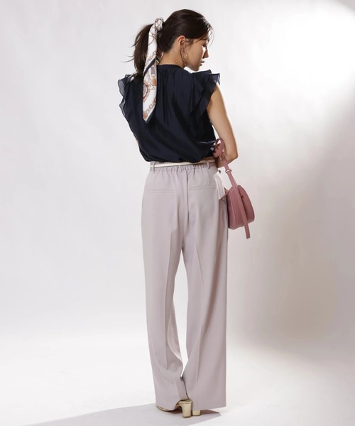 JUSGLITTY（ジャスグリッティー）の「スカーフ付セミワイドパンツ（その他パンツ・レディース・オフホワイト/ピンク・0/1/2）」の6枚目の写真