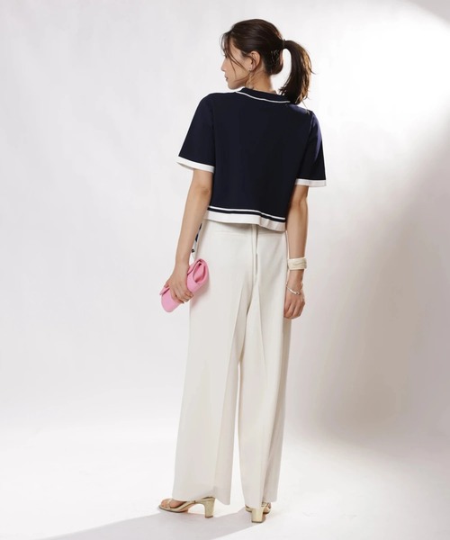JUSGLITTY（ジャスグリッティー）の「スカーフ付セミワイドパンツ（その他パンツ・レディース・オフホワイト/ピンク・0/1/2）」の11枚目の写真