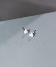 プチ カラー ハート ピアス