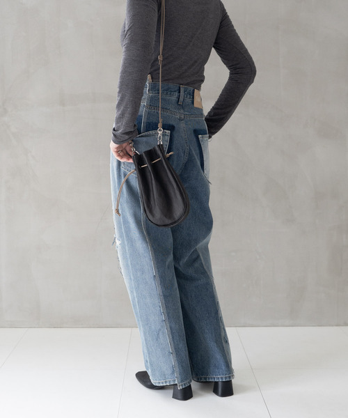 Senti(センティ)の「SENTI センティ / Dyneema Leather MEDICINE BAG M / 超軽量ダイニーマレザー メディスンバッグ M / 3039(ショルダーバッグ・メンズ・ブラック系その他/ブラック・FREE)」の11枚目の写真
