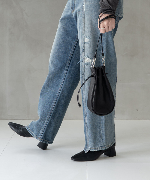 Senti(センティ)の「SENTI センティ / Dyneema Leather MEDICINE BAG M / 超軽量ダイニーマレザー メディスンバッグ M / 3039(ショルダーバッグ・メンズ・ブラック系その他/ブラック・FREE)」の12枚目の写真