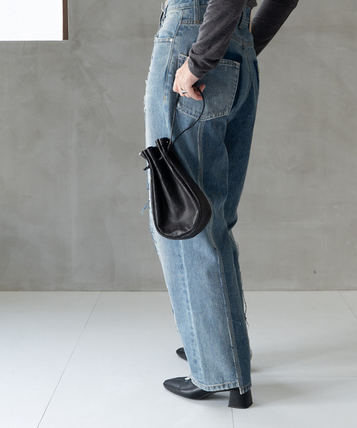 Senti(センティ)の「SENTI センティ / Dyneema Leather MEDICINE BAG M / 超軽量ダイニーマレザー メディスンバッグ M / 3039(ショルダーバッグ・メンズ・ブラック系その他/ブラック・FREE)」の13枚目の写真