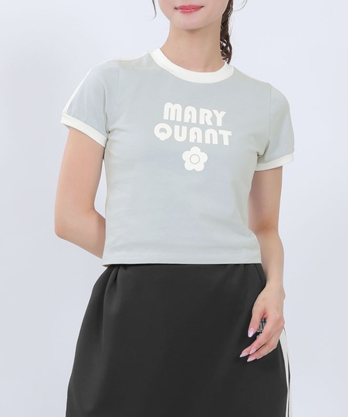 MARY QUANT（マリークワント）の「コンパクトリンガー Tシャツ（Tシャツ/カットソー・レディース・ブラック/ブルーグレー/ホワイト・M）」の3枚目の写真