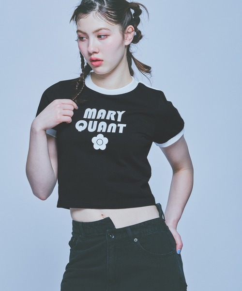 コンパクトリンガー Tシャツ（Tシャツ/カットソー）｜MARY QUANT