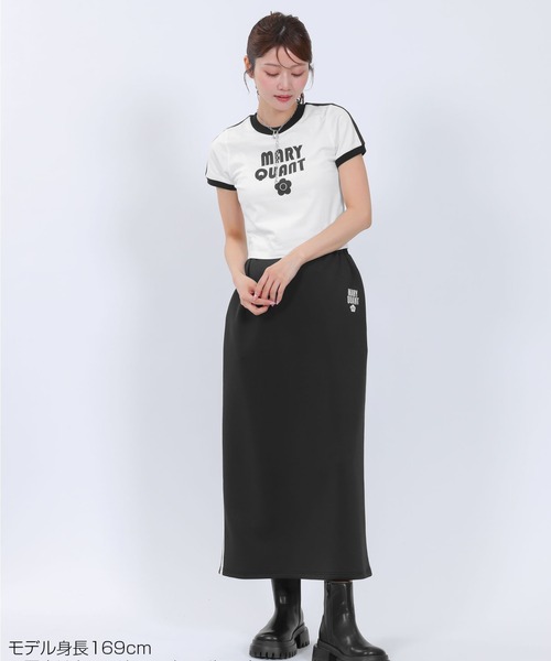 MARY QUANT（マリークワント）の「コンパクトリンガー Tシャツ（Tシャツ/カットソー・レディース・ブラック/ブルーグレー/ホワイト・M）」の19枚目の写真