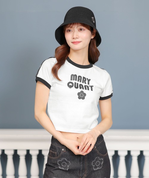 MARY QUANT（マリークワント）の「コンパクトリンガー Tシャツ（Tシャツ/カットソー・レディース・ブラック/ブルーグレー/ホワイト・M）」の16枚目の写真