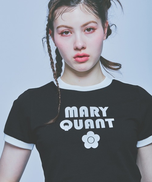 MARY QUANT（マリークワント）の「コンパクトリンガー Tシャツ（Tシャツ/カットソー・レディース・ブラック/ブルーグレー/ホワイト・M）」の5枚目の写真