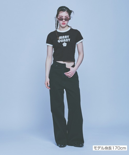 MARY QUANT（マリークワント）の「コンパクトリンガー Tシャツ（Tシャツ/カットソー・レディース・ブラック/ブルーグレー/ホワイト・M）」の11枚目の写真