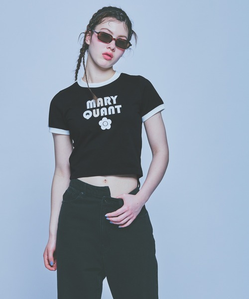 MARY QUANT（マリークワント）の「コンパクトリンガー Tシャツ（Tシャツ/カットソー・レディース・ブラック/ブルーグレー/ホワイト・M）」の9枚目の写真