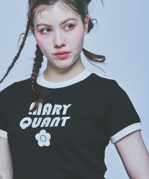 MARY QUANT（マリークワント）の「コンパクトリンガー Tシャツ（Tシャツ/カットソー・レディース・ブラック/ブルーグレー/ホワイト・M）」の4枚目の写真
