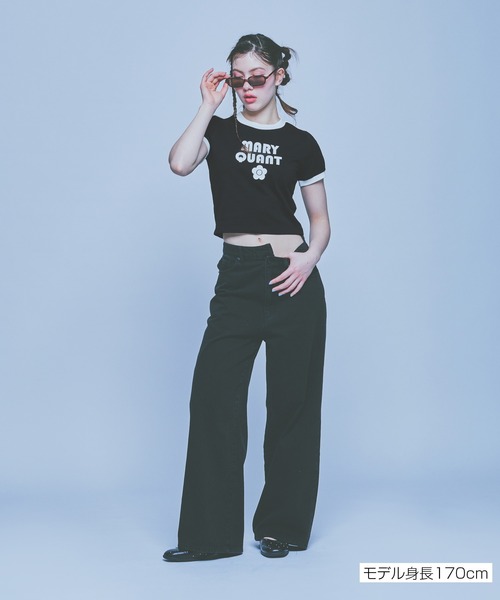 MARY QUANT（マリークワント）の「コンパクトリンガー Tシャツ（Tシャツ/カットソー・レディース・ブラック/ブルーグレー/ホワイト・M）」の12枚目の写真