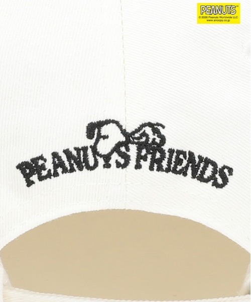 Right-on(ライトオン)の「PEANUTS(ピーナッツ)【PEANUTS】ロゴ刺繍キャップ(キャップ・メンズ・ホワイト・フリー)」の7枚目の写真