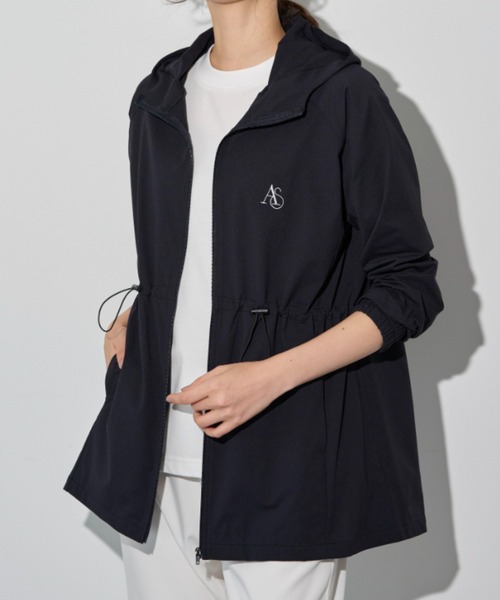 a.v.v（アーヴェヴェ）の「【UV対策  吸水速乾  通気性】＜a.v.v sport＞ドロスト使いＵＶ対策メッシュパーカー（パーカー・レディース・オフホワイト/ブラック・LARGE/MEDIUM/X-LARGE）」の12枚目の写真