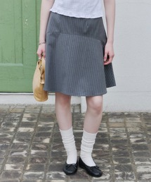 GIUNON（ジウノン）の「midi switching stripe skirt / ミディスイッチングストライプスカート（スカート）」