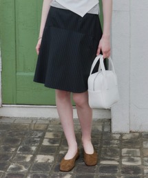 GIUNON（ジウノン）の「midi switching stripe skirt / ミディスイッチングストライプスカート（スカート）」