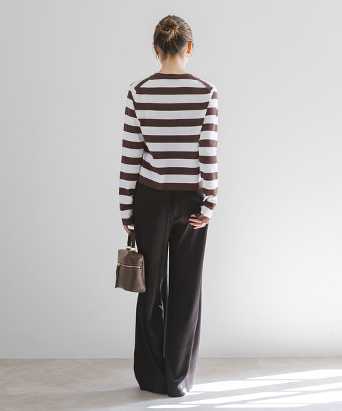 Noble（ノーブル）の「18G CO/PL クルーカーディガン（カーディガン/ボレロ・レディース・ブラウン/ブラック/ブルー/その他4・FREE）」の8枚目の写真