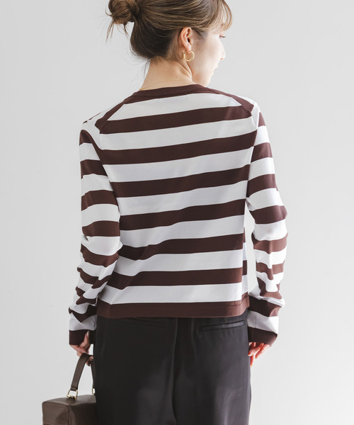 Noble（ノーブル）の「18G CO/PL クルーカーディガン（カーディガン/ボレロ・レディース・ブラウン/ブラック/ブルー/その他4・FREE）」の11枚目の写真