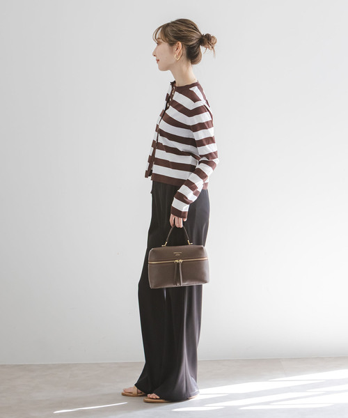 Noble（ノーブル）の「18G CO/PL クルーカーディガン（カーディガン/ボレロ・レディース・ブラウン/ブラック/ブルー/その他4・FREE）」の13枚目の写真