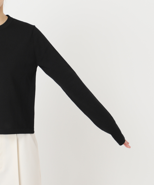 Noble（ノーブル）の「18G CO/PL クルーカーディガン（カーディガン/ボレロ・レディース・ブラウン/ブラック/ブルー/その他4・FREE）」の19枚目の写真