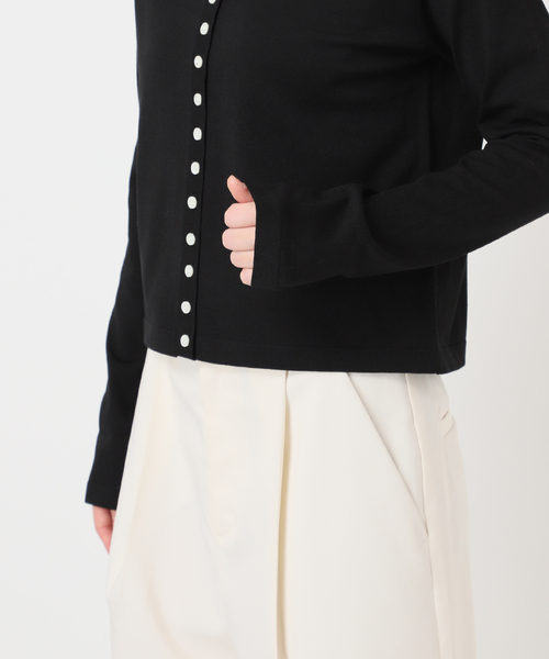 Noble（ノーブル）の「18G CO/PL クルーカーディガン（カーディガン/ボレロ・レディース・ブラウン/ブラック/ブルー/その他4・FREE）」の20枚目の写真