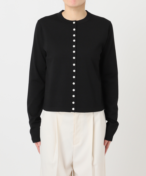 Noble（ノーブル）の「18G CO/PL クルーカーディガン（カーディガン/ボレロ・レディース・ブラウン/ブラック/ブルー/その他4・FREE）」の22枚目の写真