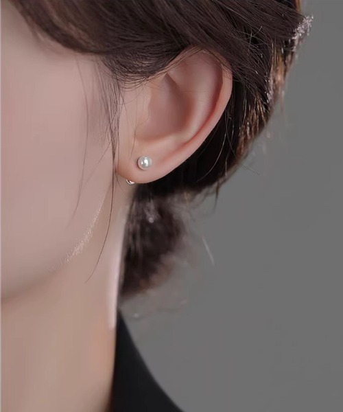 ARCHIVER(アーカイバ)の「【Bz】【456818】2WAYパールピアス(RZ)(ピアス(両耳用)・メンズ・ホワイト・L/M/S)」の3枚目の写真