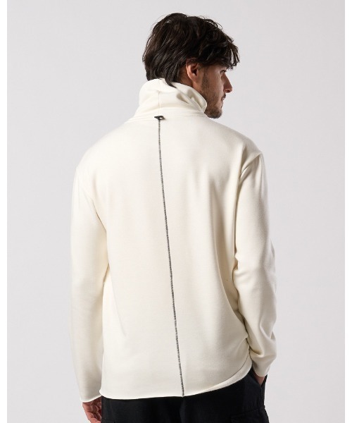 wjk（ダヴルジェイケイ）の「back boa cut-off highneck（Tシャツ/カットソー・メンズ・チャコールグレー/ブラック/ホワイト・LARGE/MEDIUM/SMALL/X-LARGE）」の9枚目の写真