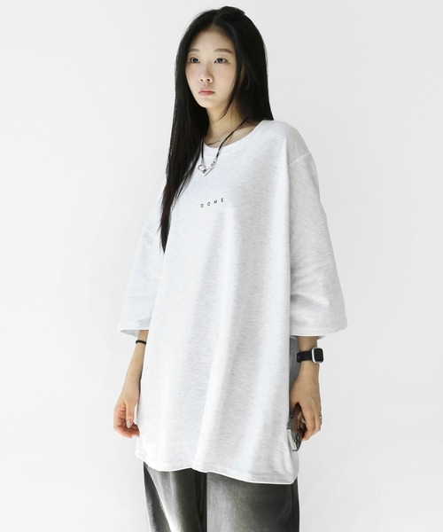 minsobi（ミンソビ）の「インパクトグラフィティ ビッグシルエット半袖T ユニセックス（Tシャツ/カットソー・メンズ・ライトグレー/ブラック・FREE）」の9枚目の写真