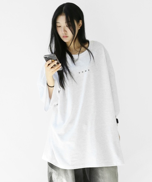 minsobi（ミンソビ）の「インパクトグラフィティ ビッグシルエット半袖T ユニセックス（Tシャツ/カットソー・メンズ・ライトグレー/ブラック・FREE）」の11枚目の写真