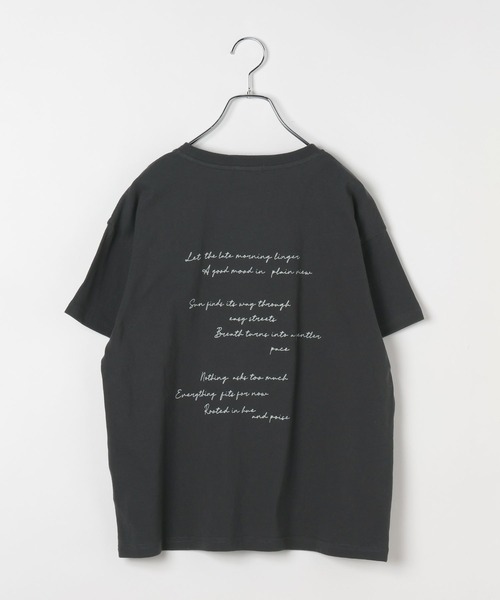LEPSIM(レプシィム)の「アソートロゴプリントTSS 668866(Tシャツ/カットソー・レディース・オフホワイト/チャコールグレー・FREE)」の3枚目の写真