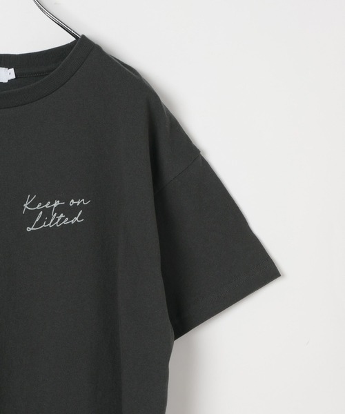 LEPSIM(レプシィム)の「アソートロゴプリントTSS 668866(Tシャツ/カットソー・レディース・オフホワイト/チャコールグレー・FREE)」の5枚目の写真