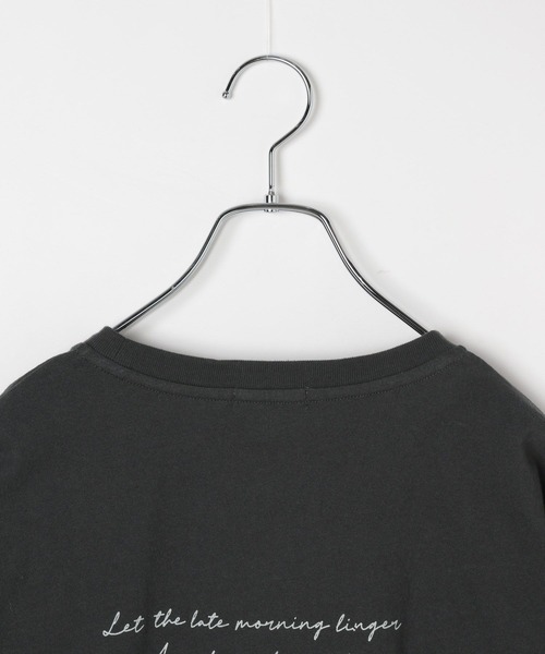 LEPSIM(レプシィム)の「アソートロゴプリントTSS 668866(Tシャツ/カットソー・レディース・オフホワイト/チャコールグレー・FREE)」の7枚目の写真