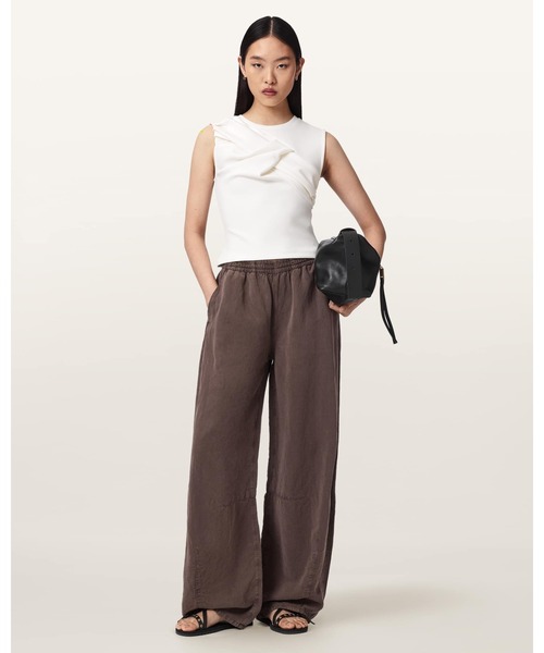 ALLSAINTS(オールセインツ)の「NELLA SLIM FIT SLEEVELESS TANK TOP | NELLA スリム フィット ノースリーブ タンクトップ(タンクトップ・レディース・ホワイト系その他・XS/S/M/L)」の3枚目の写真