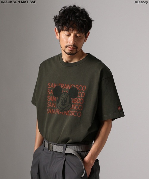 ジャクソンマティス&amp;ディズニー　コラボミッキーマウスTシャツ セール】【JACKSON MATISSE/BAYFLOW】「ミッキーマウス」デザインT