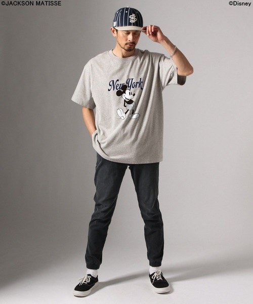 JACKSON MATISSE(ジャクソンマティス)の「【JACKSON MATISSE/BAYFLOW】「ミッキーマウス」アメリカンベースボールTEE(Tシャツ/カットソー・メンズ・グレー/オフホワイト/チャコール・MEDIUM/LARGE)」の12枚目の写真