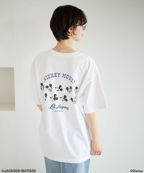JACKSON MATISSE(ジャクソンマティス)の「【JACKSON MATISSE/BAYFLOW】「ミッキーマウス」アメリカンベースボールTEE(Tシャツ/カットソー・メンズ・グレー/オフホワイト/チャコール・MEDIUM/LARGE)」の7枚目の写真