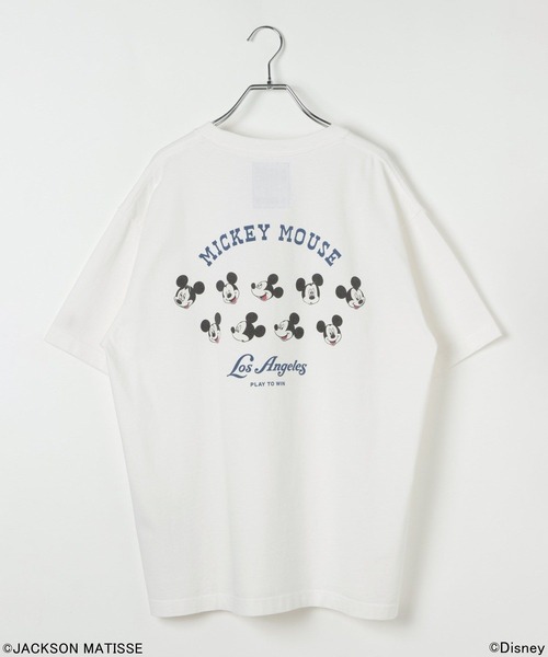 JACKSON MATISSE(ジャクソンマティス)の「【JACKSON MATISSE/BAYFLOW】「ミッキーマウス」アメリカンベースボールTEE(Tシャツ/カットソー・メンズ・グレー/オフホワイト/チャコール・MEDIUM/LARGE)」の9枚目の写真