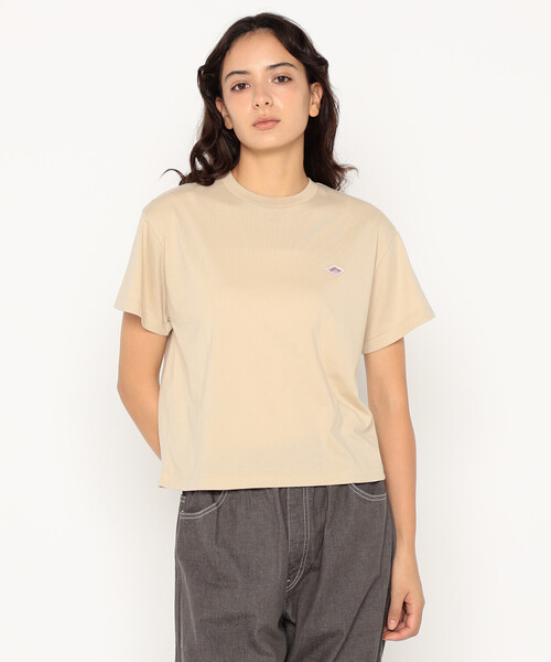 DANTON(ダントン)の「Women's Short Sleeve Cropped T-shirt(Tシャツ/カットソー・レディース・サックスブルー/ブラック/ピンク/ホワイト/ベージュ系その他・S/M)」の3枚目の写真