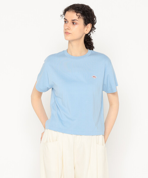 DANTON(ダントン)の「Women's Short Sleeve Cropped T-shirt(Tシャツ/カットソー・レディース・サックスブルー/ブラック/ピンク/ホワイト/ベージュ系その他・S/M)」の4枚目の写真
