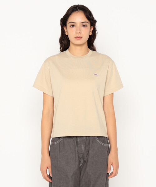 DANTON(ダントン)の「Women's Short Sleeve Cropped T-shirt(Tシャツ/カットソー・レディース・サックスブルー/ブラック/ピンク/ホワイト/ベージュ系その他・S/M)」の12枚目の写真
