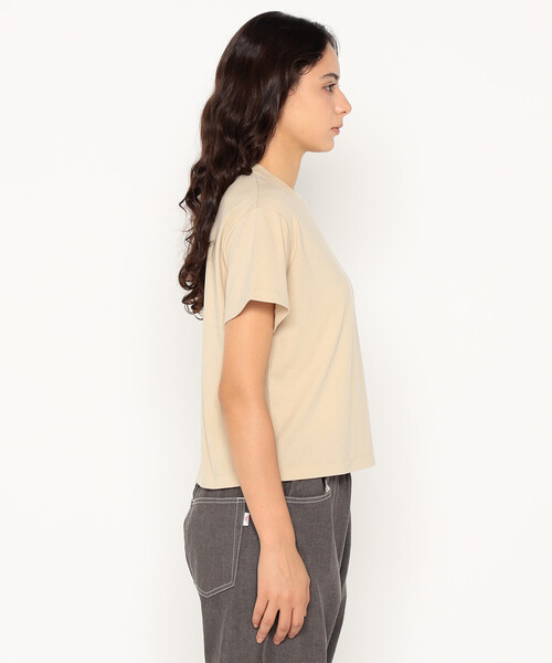 DANTON(ダントン)の「Women's Short Sleeve Cropped T-shirt(Tシャツ/カットソー・レディース・サックスブルー/ブラック/ピンク/ホワイト/ベージュ系その他・S/M)」の14枚目の写真