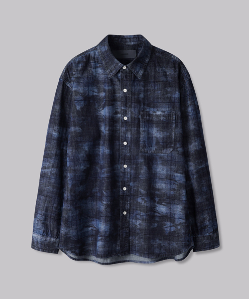 CORNERBLESS(コーナーブレス)の「WASHED GRID LONG SLEEVE SHIRTS(シャツ/ブラウス・レディース・その他・MEDIUM/LARGE/X-LARGE)」の3枚目の写真