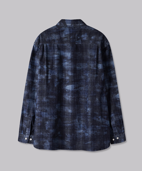 CORNERBLESS(コーナーブレス)の「WASHED GRID LONG SLEEVE SHIRTS(シャツ/ブラウス・レディース・その他・MEDIUM/LARGE/X-LARGE)」の4枚目の写真
