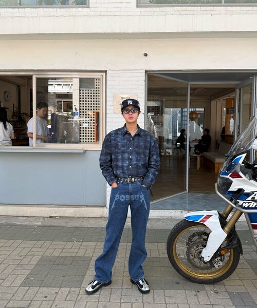 CORNERBLESS(コーナーブレス)の「WASHED GRID LONG SLEEVE SHIRTS(シャツ/ブラウス・レディース・その他・MEDIUM/LARGE/X-LARGE)」の6枚目の写真
