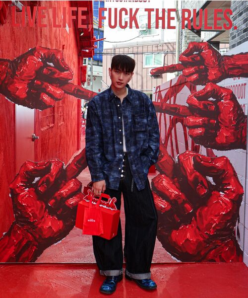 CORNERBLESS(コーナーブレス)の「WASHED GRID LONG SLEEVE SHIRTS(シャツ/ブラウス・レディース・その他・MEDIUM/LARGE/X-LARGE)」の7枚目の写真